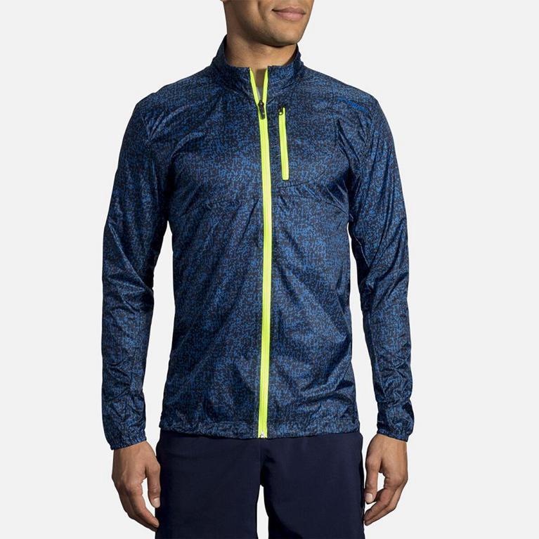 Brooks LSD Running Jackets - Men's - Blue (49631-ZODF)